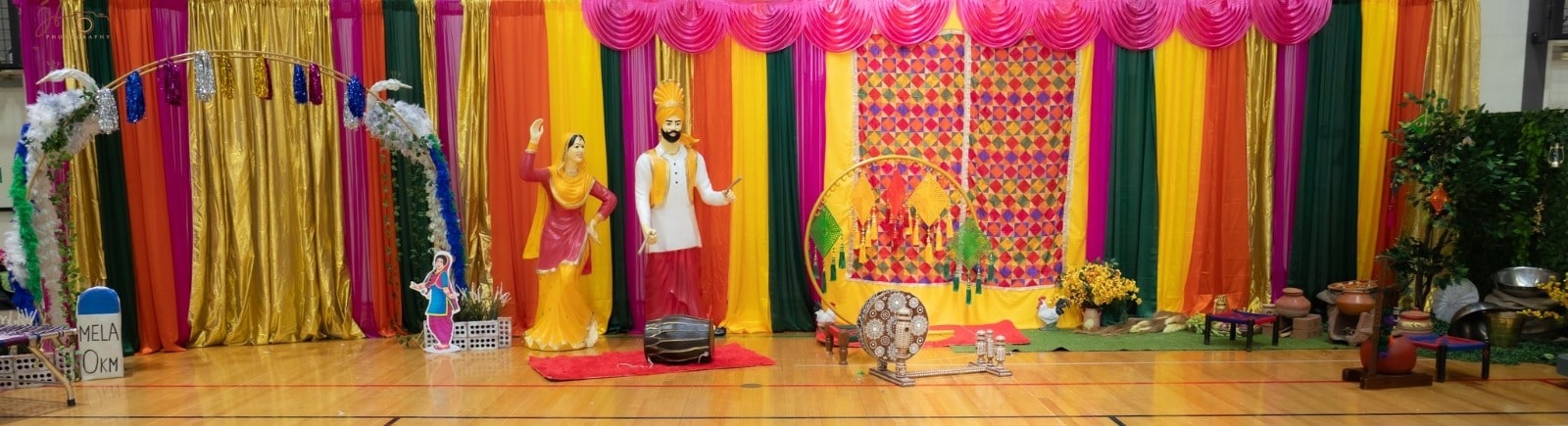 Exquisite reception setup with elegant drapery by RDG Events in Cherrybrook