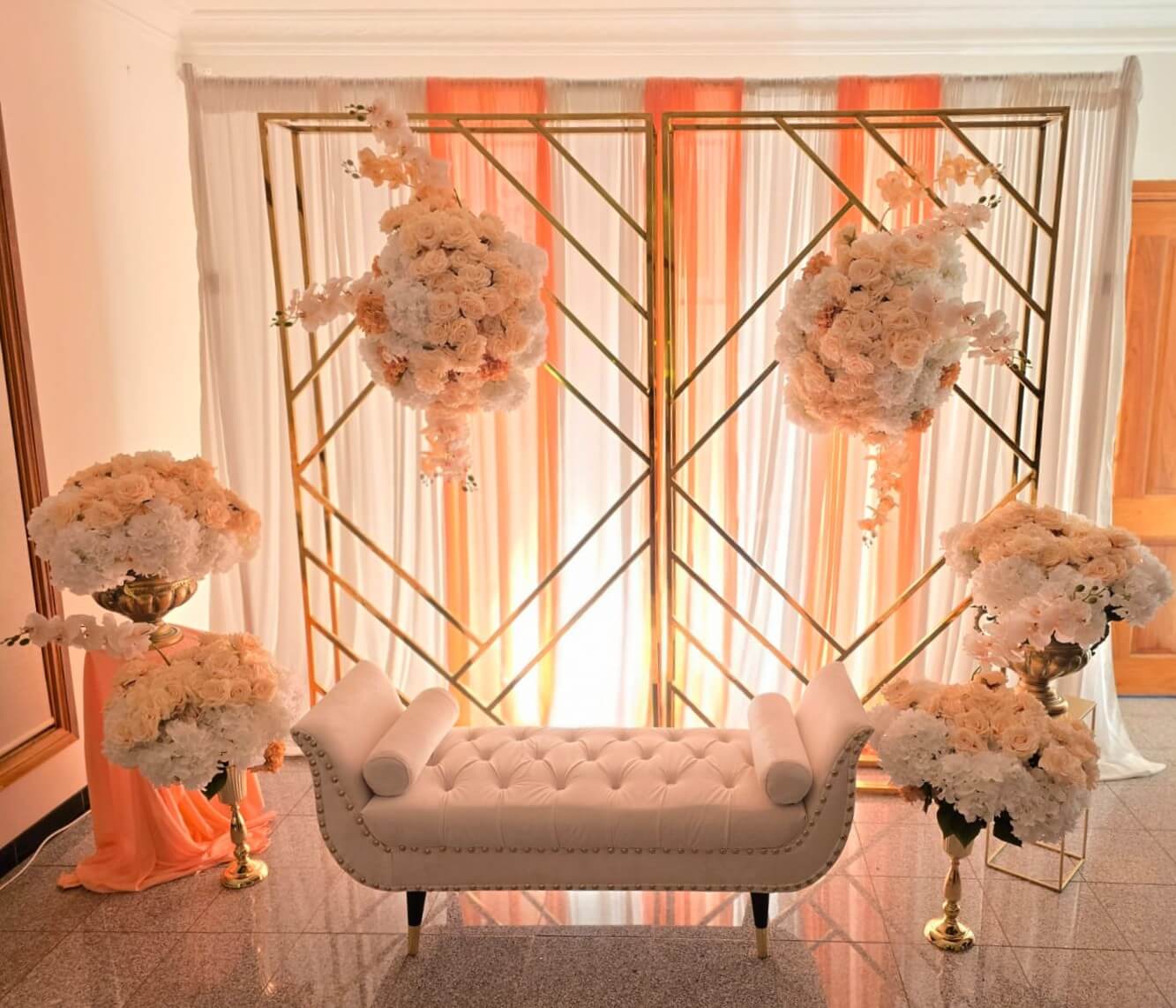 Festive holiday event decor by RDG Events and Decoration in Cherrybrook